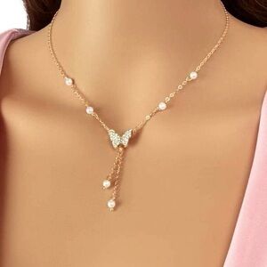 Gold Butterfly Necklace